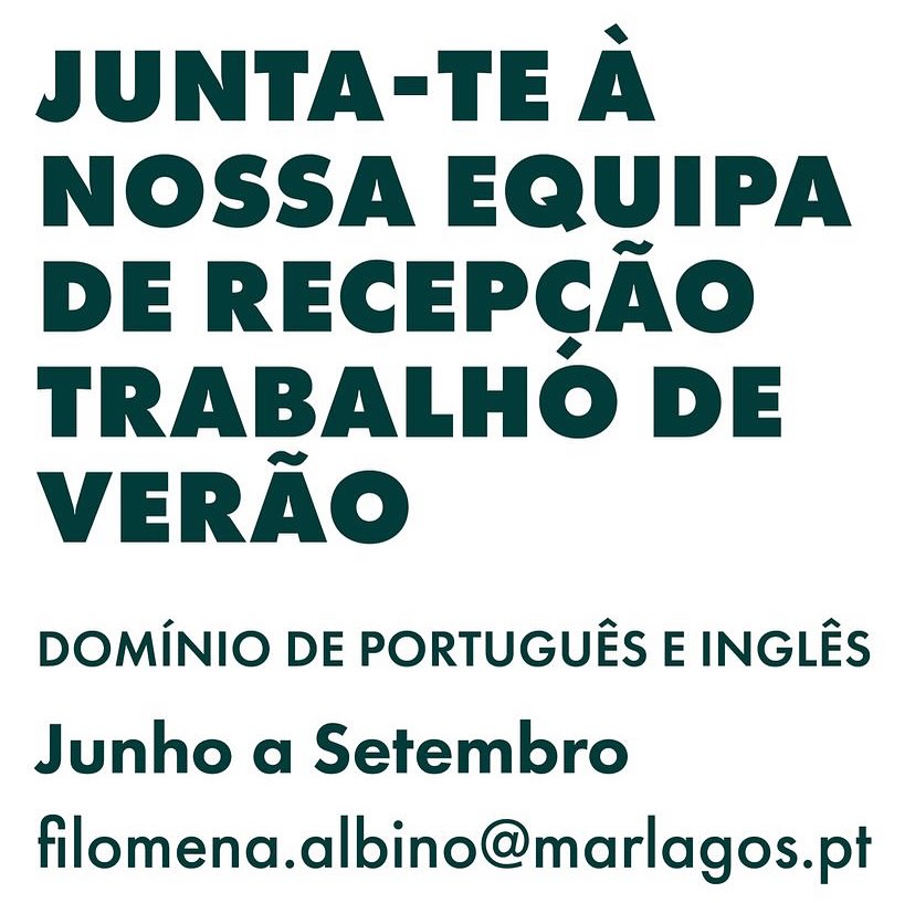 #emprego #empregoverãoalgarve #trabalhoverão #recrutamento